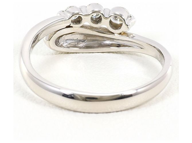Autre Marque Diamant-Ehering aus Platin 900 - Ansicht 3