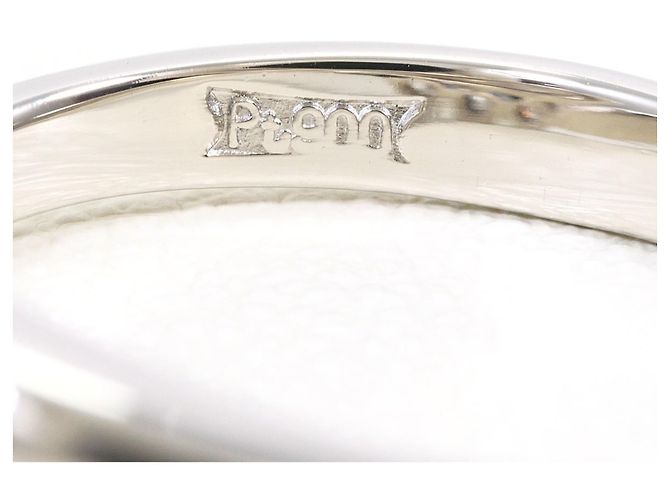 Autre Marque Diamant-Ehering aus Platin 900 - Ansicht 5