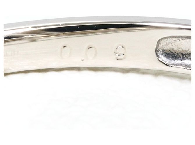 Autre Marque Platin-Ehering mit Diamant - Ansicht 5