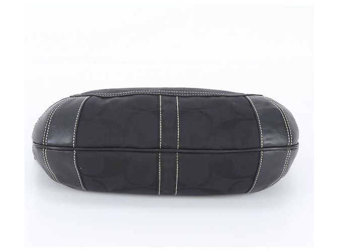 Borsa a tracolla Coach Signature in pelle e tela - vista 6