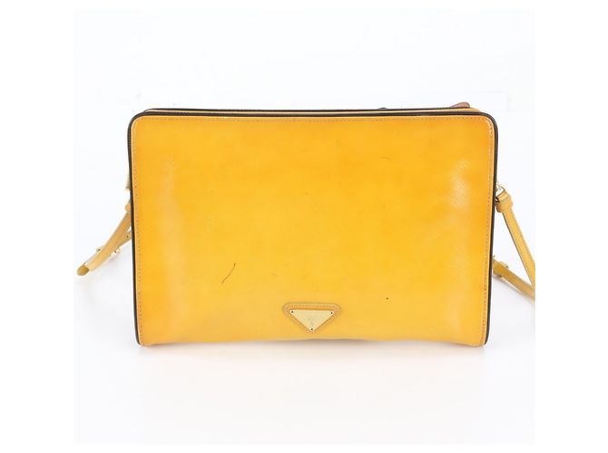 Ribbon Borsa a tracolla in pelle Prada con logo Triangle e motivo a nastro - vista 3