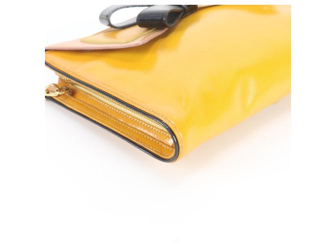 Ribbon Borsa a tracolla in pelle Prada con logo Triangle e motivo a nastro - vista 4