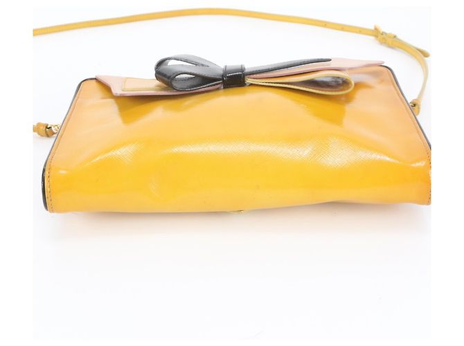 Ribbon Borsa a tracolla in pelle Prada con logo Triangle e motivo a nastro - vista 6