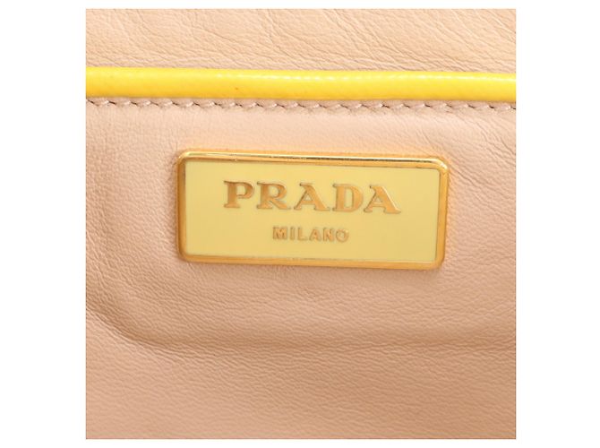 Ribbon Borsa a tracolla in pelle Prada con logo Triangle e motivo a nastro - vista 8