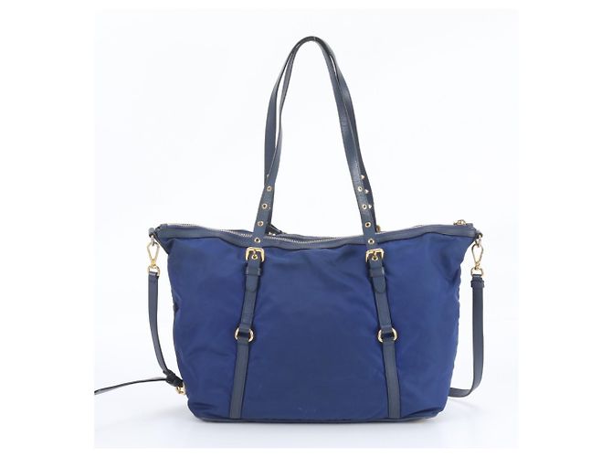 Borsa a tracolla 2-Way Prada in nylon Tessuto e pelle - vista 3