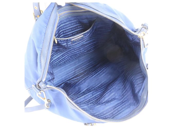 Borsa a tracolla 2-Way Prada in nylon Tessuto e pelle - vista 8