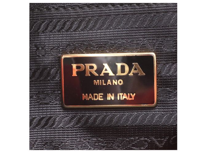 Borsa tote Prada in nylon Tessuto con logo triangolare - vista 10