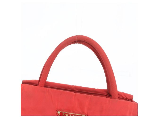 Borsa tote Prada in nylon Tessuto con logo triangolare - vista 2