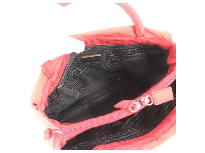 Borsa tote Prada in nylon Tessuto con logo triangolare - vista 7