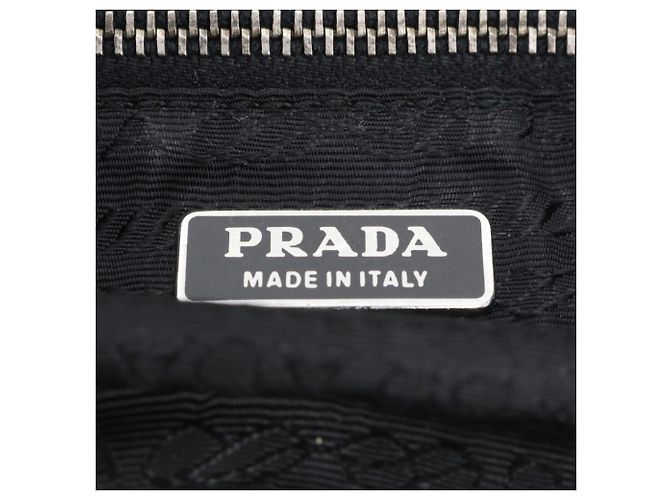 Borsa a tracolla in pelle e nylon Tessuto con logo triangolare Prada - vista 8