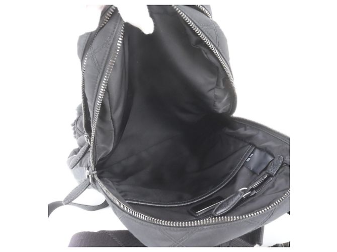 Prada Tessuto Nylon Rabbit Fur Leather Backpack - view 7