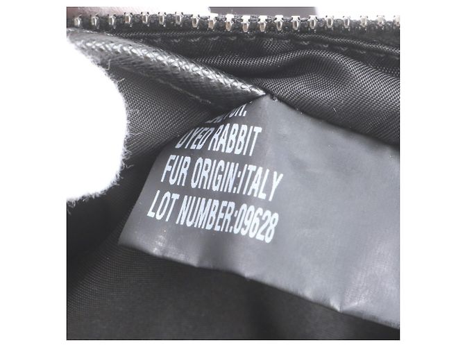 Prada Tessuto Nylon Rabbit Fur Leather Backpack - view 9