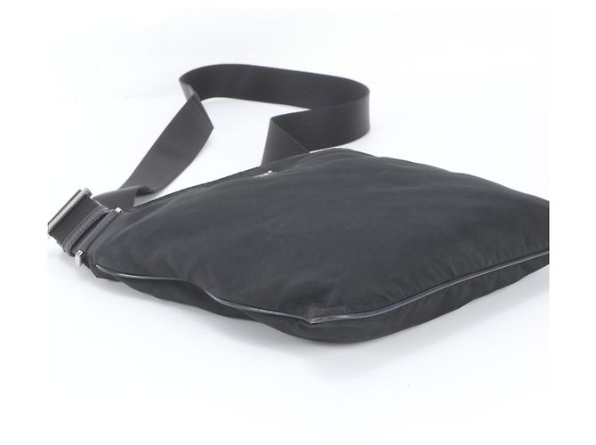 Borsa a spalla Prada in nylon Tessuto con logo triangolare - vista 5