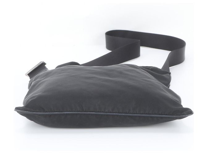 Borsa a spalla Prada in nylon Tessuto con logo triangolare - vista 6