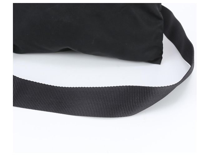 Borsa a spalla in pelle e nylon Tessuto con logo triangolare Prada - vista 2