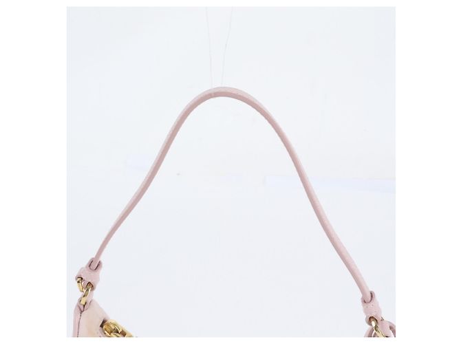 Borsa a mano in pelle e nylon Prada con logo triangolare - vista 2