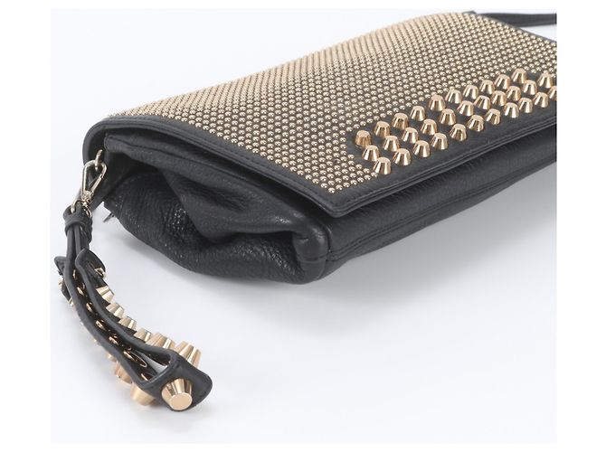 Borsa a tracolla in pelle borchiata MCM - vista 5