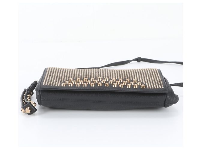 Borsa a tracolla in pelle borchiata MCM - vista 6
