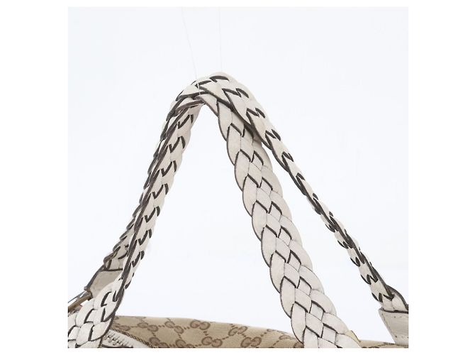 Gucci GG Canvas Bamboo Bar Ledertote - Ansicht 2