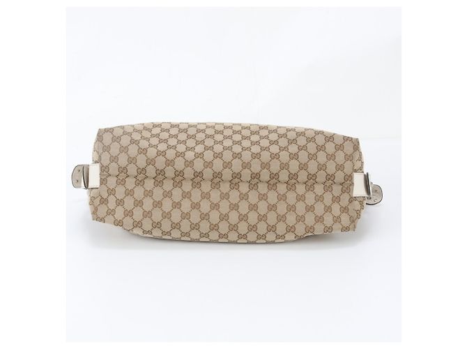 Gucci GG Canvas Bamboo Bar Ledertote - Ansicht 6