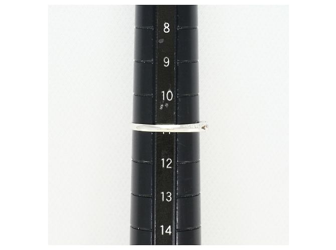 Autre Marque Ehering aus 14K Weißgold mit Diamant - Ansicht 6