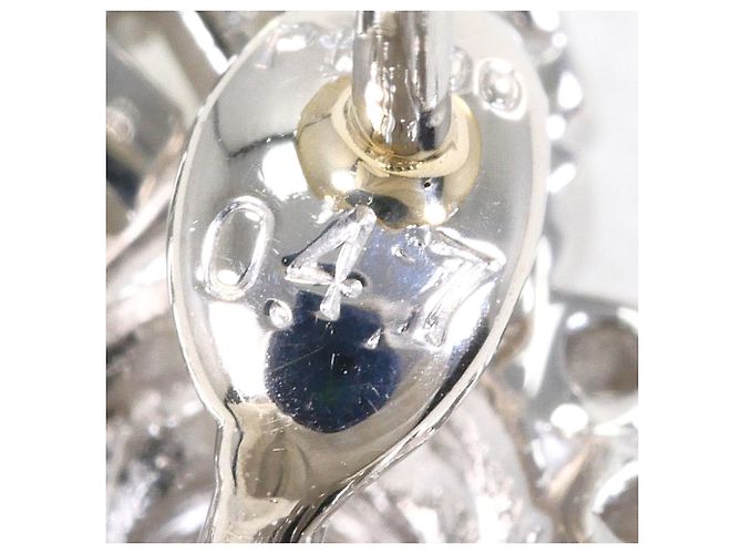 Autre Marque Orecchini a lobo in platino PT900 con diamante - vista 4