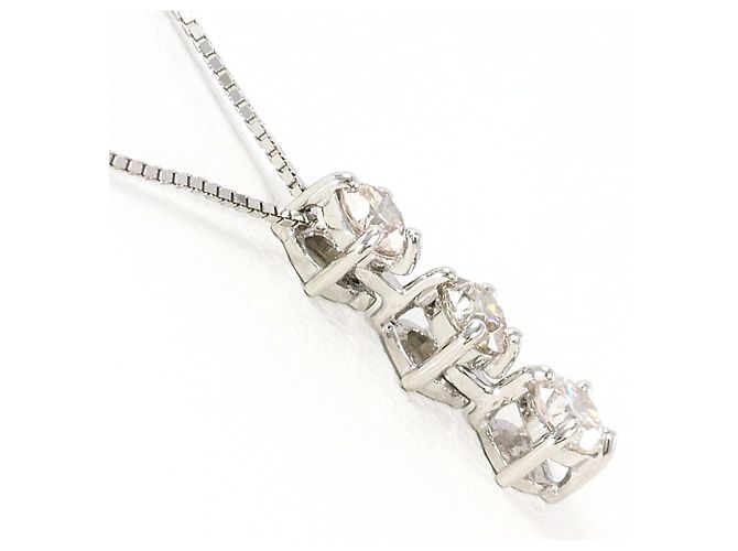 Autre Marque Collana elegante in platino con diamante - vista 2
