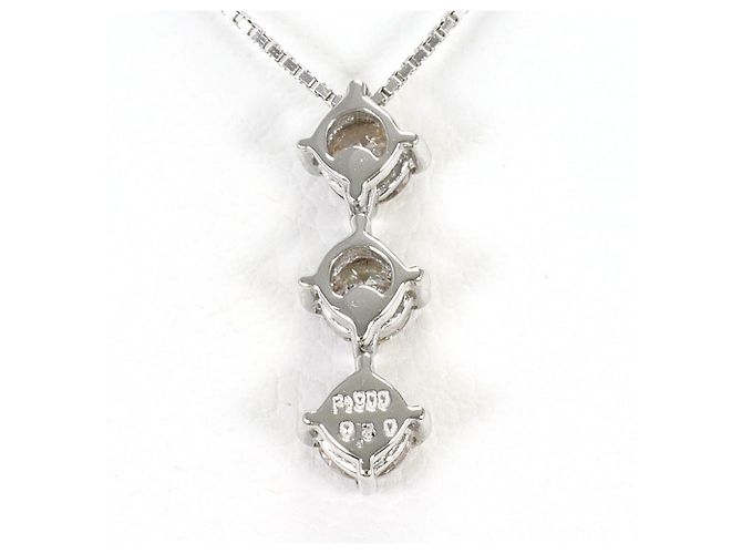 Autre Marque Collana elegante in platino con diamante - vista 3