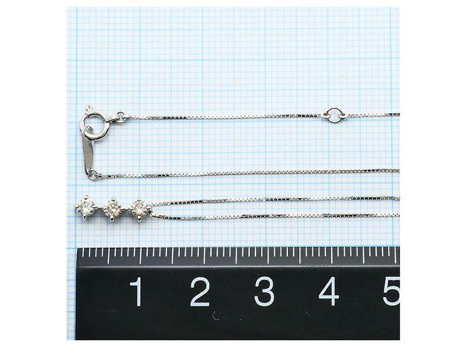 Autre Marque Collana elegante in platino con diamante - vista 4