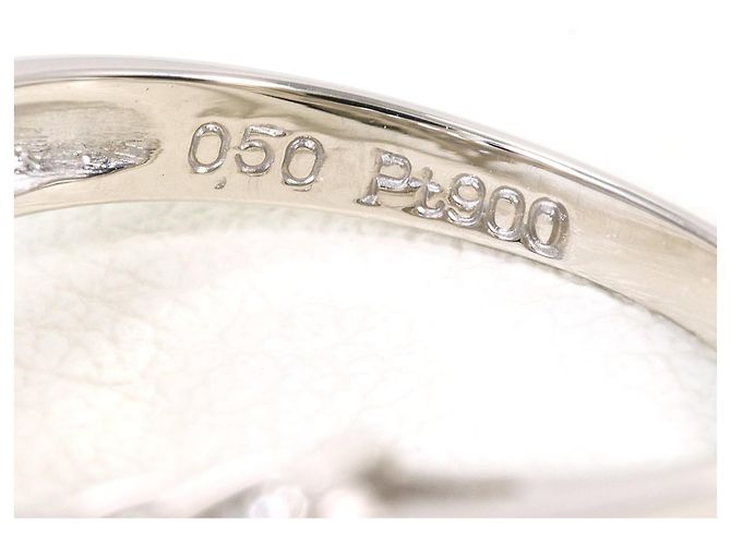 Autre Marque PT900 Platin Diamant Ehering - Ansicht 4