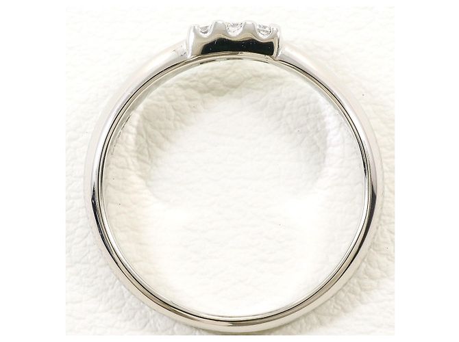 Autre Marque PT900 Platin-Ehering mit Diamant - Ansicht 2