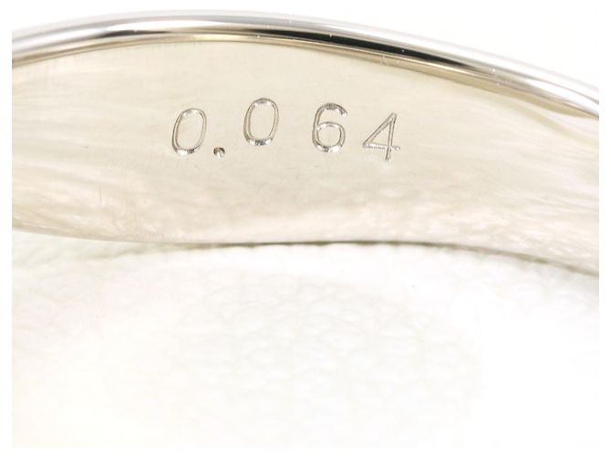 Autre Marque PT900 Platin-Ehering mit Diamant - Ansicht 5