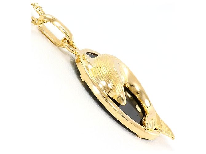 Autre Marque Collana in oro giallo 18K con onice - vista 2