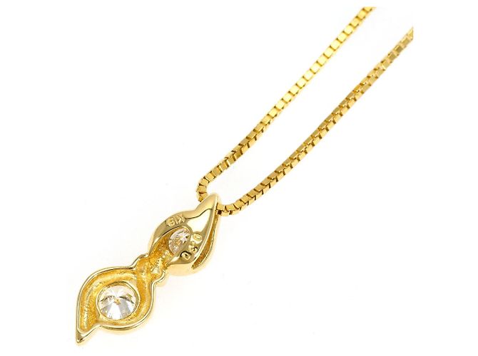 Autre Marque Collana in oro giallo 18K con diamante - vista 3