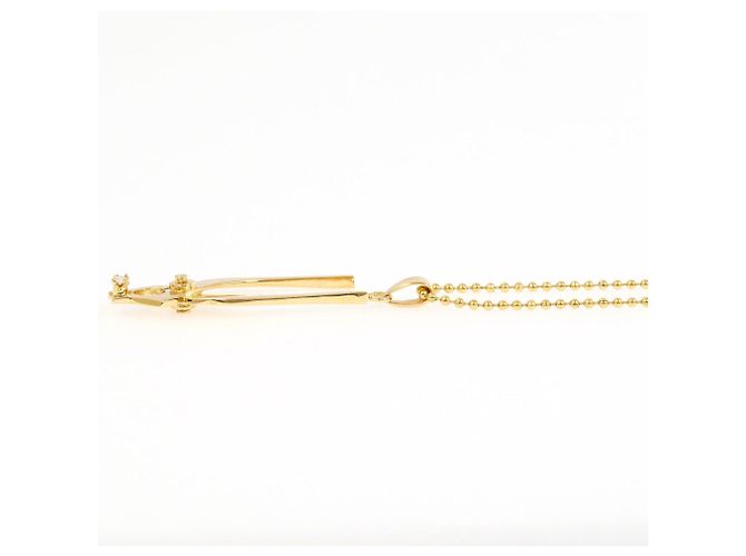 Autre Marque Collana in oro giallo 18K con diamante - vista 2