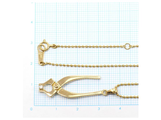 Autre Marque Collana in oro giallo 18K con diamante - vista 5