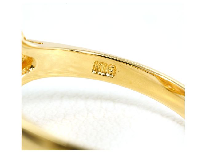 Autre Marque Ringband aus 18K Gelbgold mit Opal - Ansicht 6