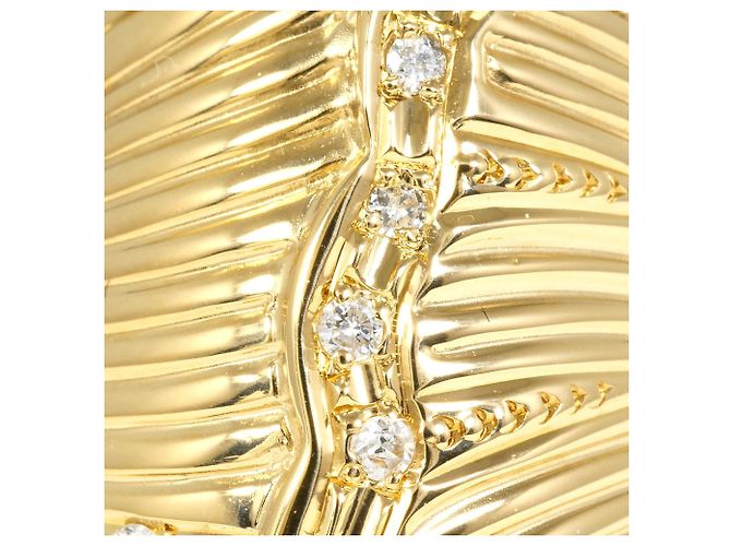 Autre Marque Ehering aus 18K Gelbgold mit Diamant - Ansicht 2