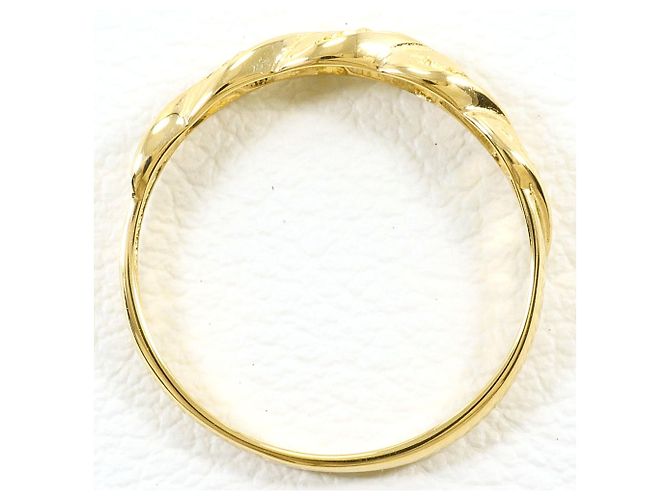 Autre Marque Ehering aus 18K Gelbgold mit Diamant - Ansicht 2