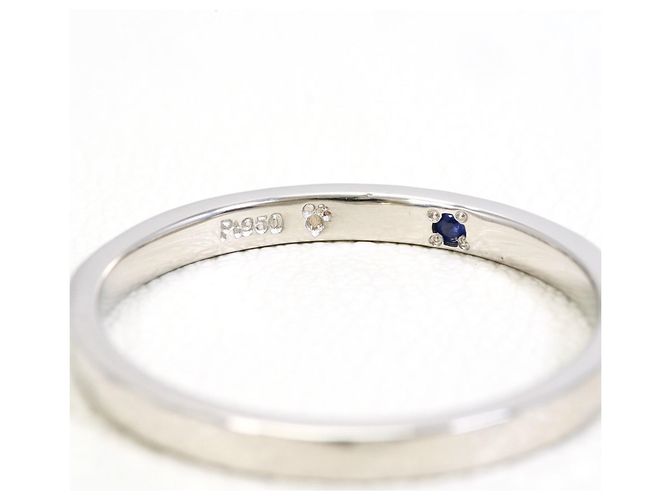 Autre Marque Platin-Saphir-Bandring - Ansicht 4