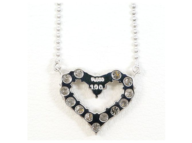 Autre Marque Platin-Diamant-Halskette - Ansicht 4