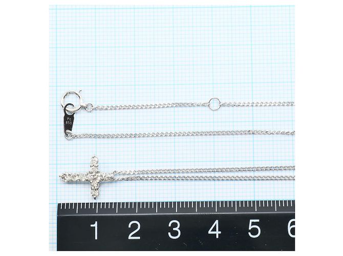 Autre Marque Collana in platino PT900 e diamanti - vista 4