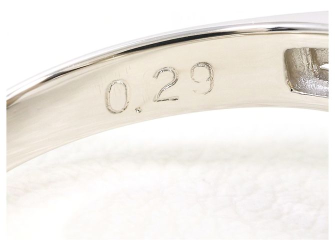 Autre Marque Platinbandring mit Opal und Diamant - Ansicht 6