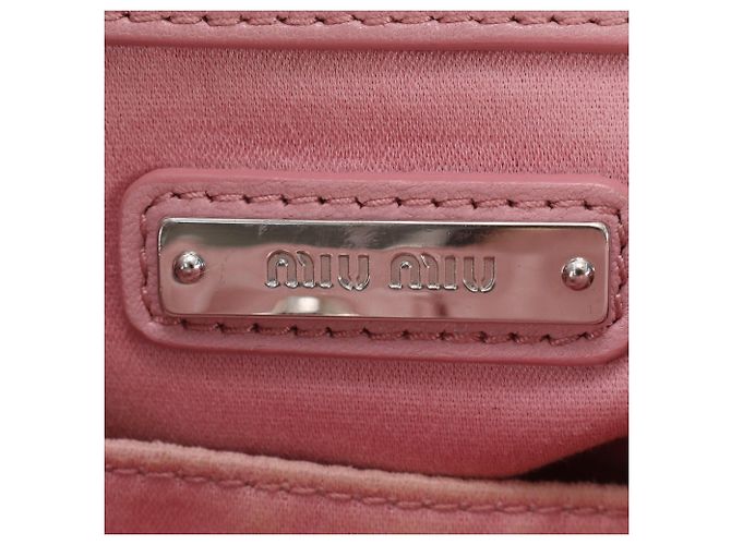 Borsa a tracolla 2 vie Miu Miu in nappa matelassé e cristalli - vista 10