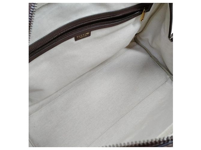 Gucci x Adidas Borsa da Viaggio Duffle Monogramma GG Marrone - vista 8