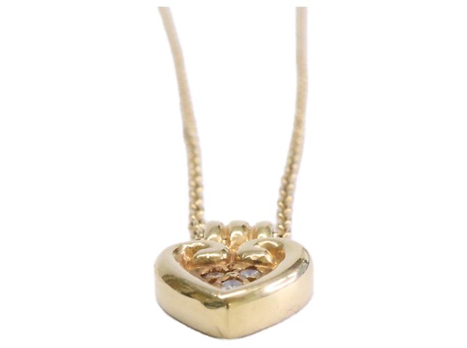 Collana con pendente a cuore in oro giallo e diamanti Christian Dior - vista 5