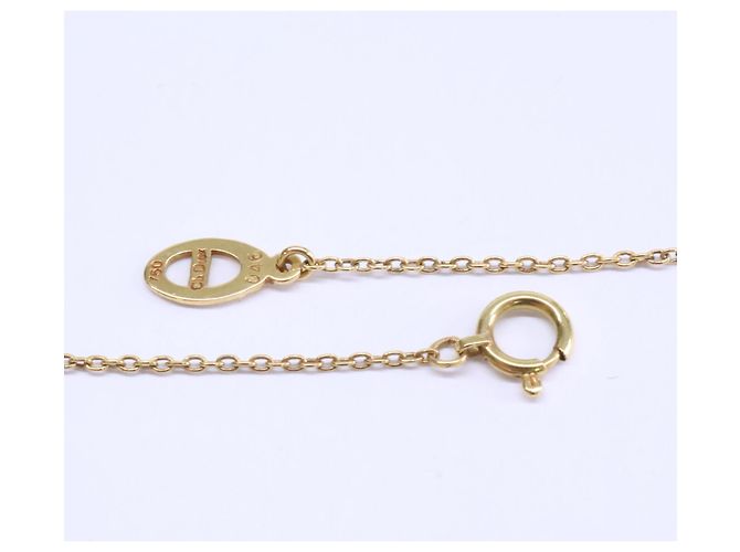 Collana con pendente a cuore in oro giallo e diamanti Christian Dior - vista 8