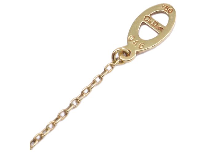 Collana con pendente a cuore in oro giallo e diamanti Christian Dior - vista 9