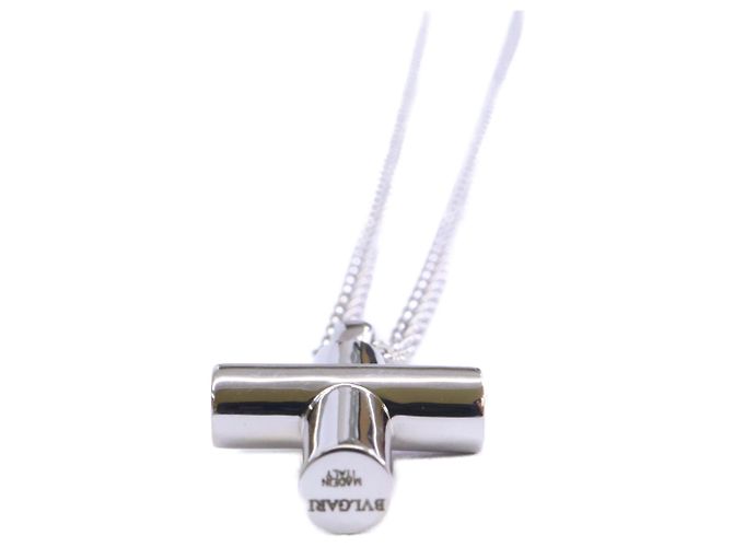 Bulgari Collana Bvlgari Croce Latina in Oro Bianco - vista 4