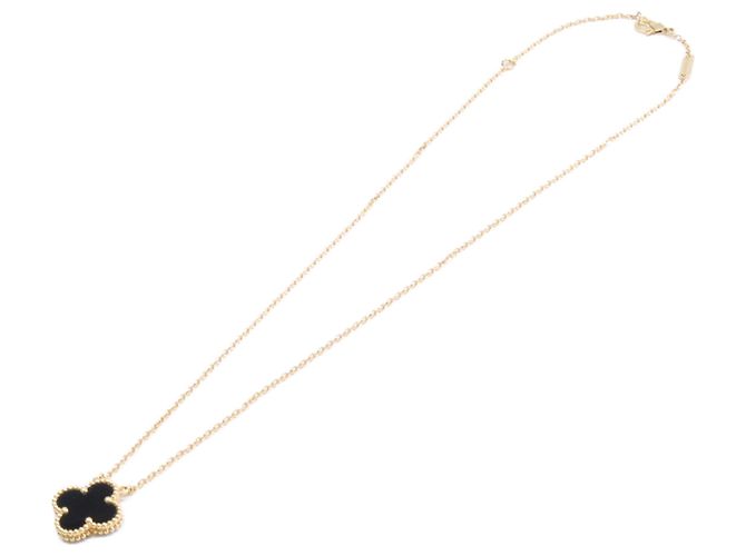Collana Pendente Van Cleef & Arpels Vintage Alhambra Onyx - vista 2